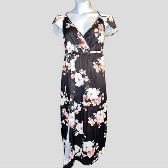 Bloom super nice maxi dress with cold shoulder design! New - Picture 4 of 10